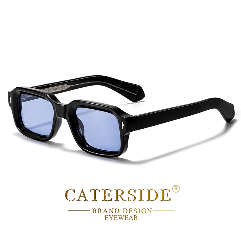 CATERSIDE Fashion Simple Men Sunglasses Roughly Framed Design Sun Glasses Women Outdoor Party Vacation Travel Driving Eyeglasses