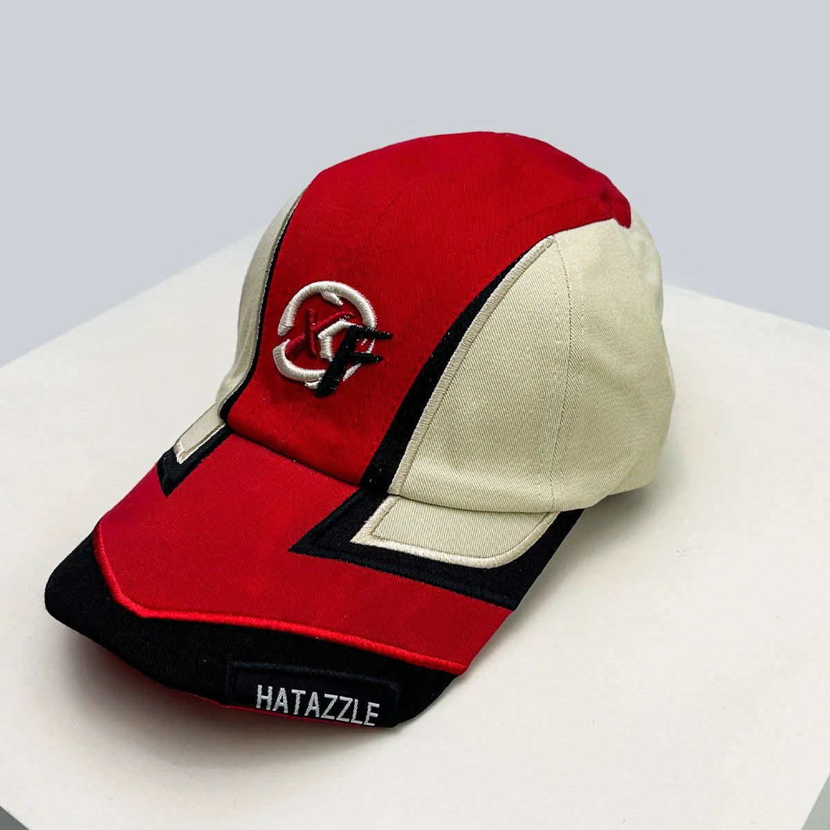 New Unisex Hip Hop Letter Flame Flag Baseball Hats Sunshade Personal Versatile Color Block Peaked Caps Niche Fashion Retro ins