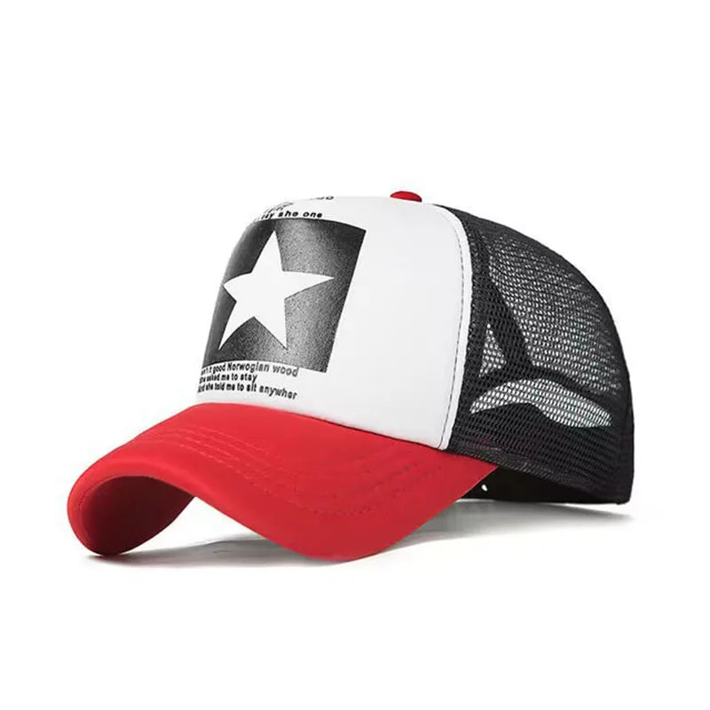 Fashion Spring Baseball Cap Snapback Mesh Hats Hip Hop Caps Outdoor Casual Hat