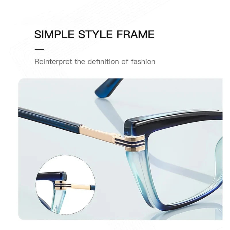 JNPCXI New Retro Square Clear Anti-Blu-Ray Eyewear TR90 Women Glasses Frame Fashion Men Optical Eyeglasses Frame Computer