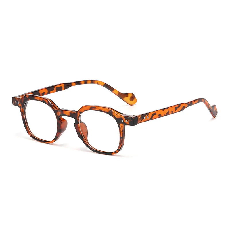 JNPCXI New Retro Small Square Men Glasses Frame Fashion Punk Eyewear Clear Anti-Blu-Ray Women Optical Frame Computer