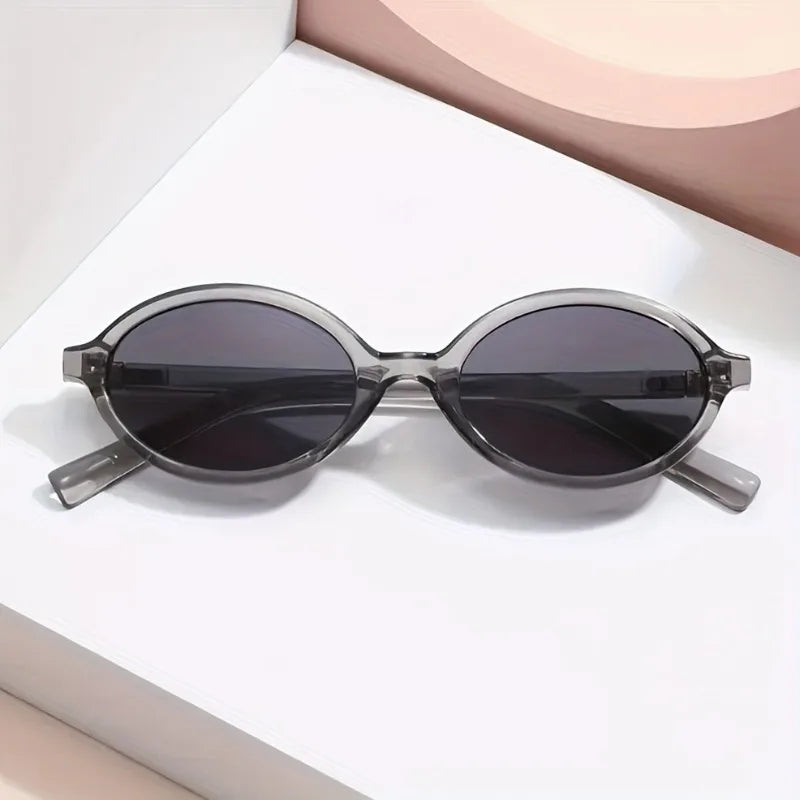1 piece Set of Simple Oval Shaped Women's Glasses Suitable for Both Men and Women Leopard Print Retro Women's Glasses