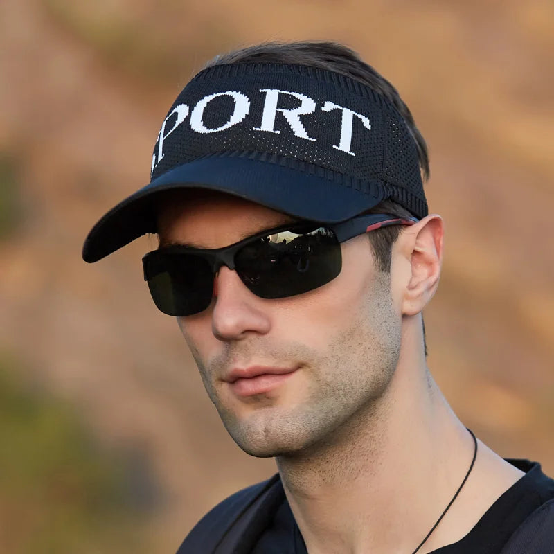 Summer hat Men's sunblock visor Outdoor sports baseball cap Running empty cap Sun cap