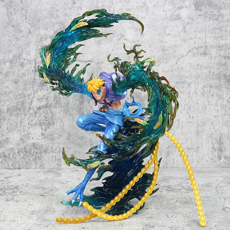 33CM 13in Anime One Piece Whitebeard Pirates Marco Flying Ver. PVC Action Figure