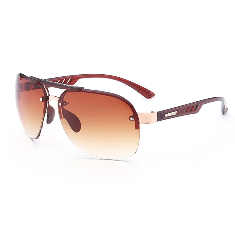 Metal Frameless Men's Sunglasses Fashion Toad Glasses for Driving Fishing Fashion Glasses