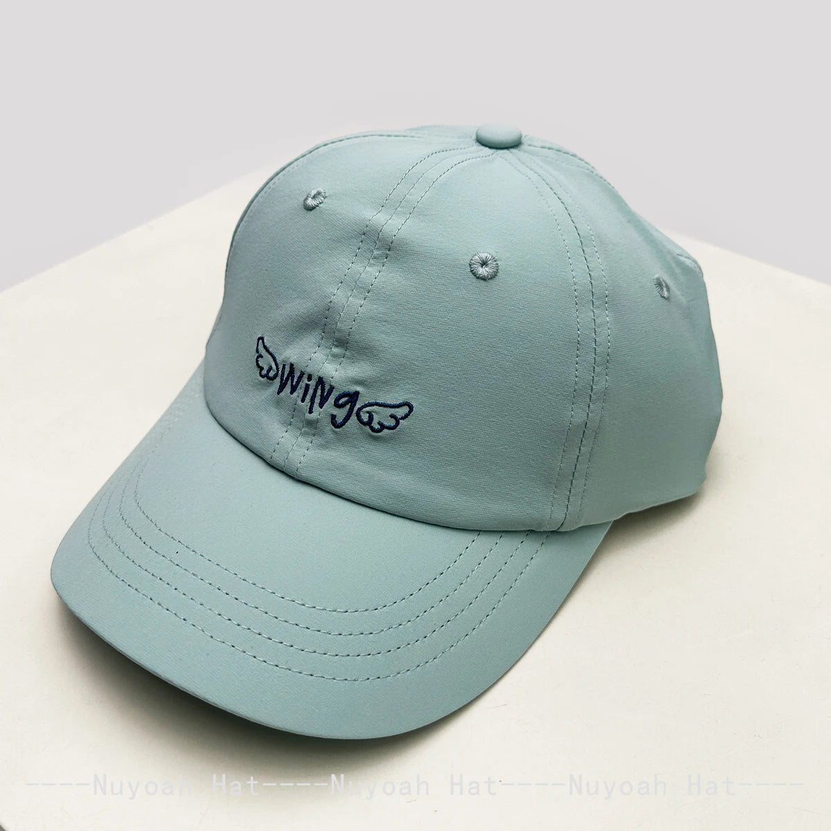 New Men Women Cute Quick-dry Embroidered Wing Letters Baseball Hats Sunshade Elastic Versatile Simple Peaked Caps Fashion Casual
