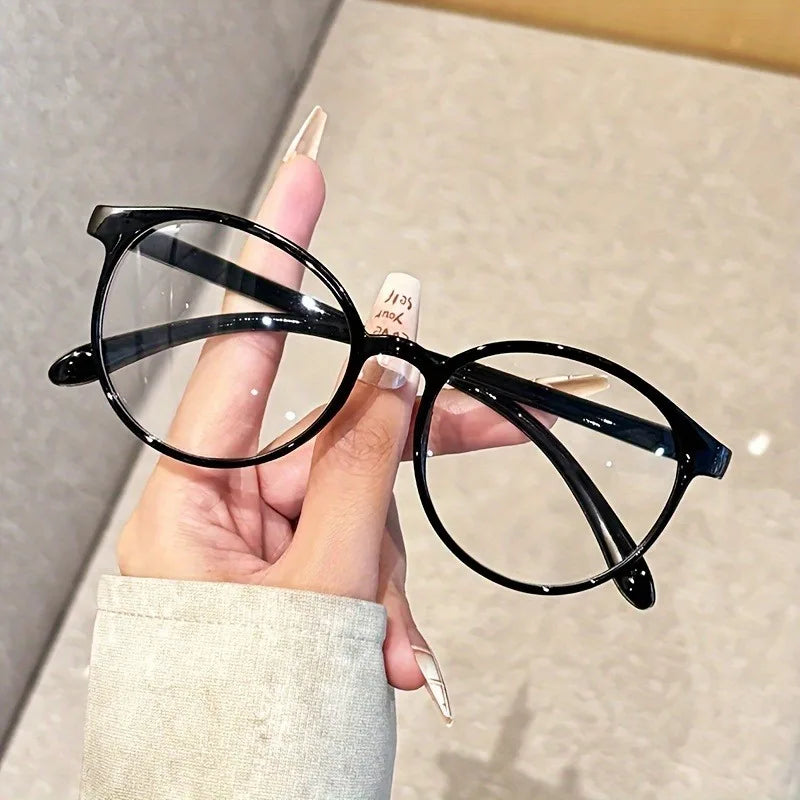 5 Pairs of Women's Round Reading Glasses Anti Blue Light Lightweight Full Frame