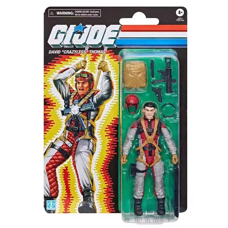 Original Hasbro G.I. Joe Classified Series Rafael 'Zap' Melendez/David 'Crazylegs' Thomas/Crimson Guard Anime Fiqure Model Toy