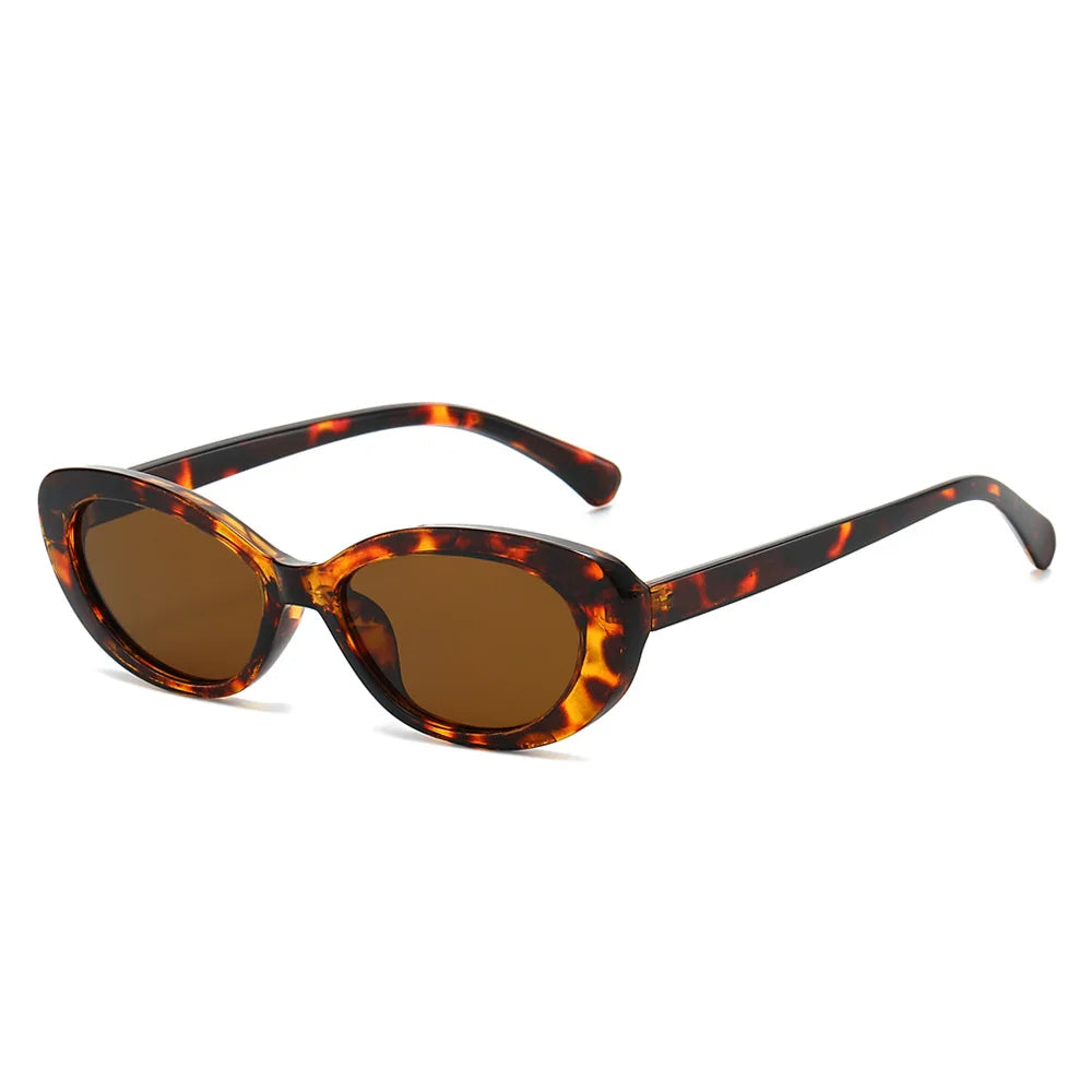 JNPCXI Small Oval Sunglasses for Women Vintage Design Sun glasses Shades Female Retro Punk Men Sunglass Outdoor Trendy Eyewear