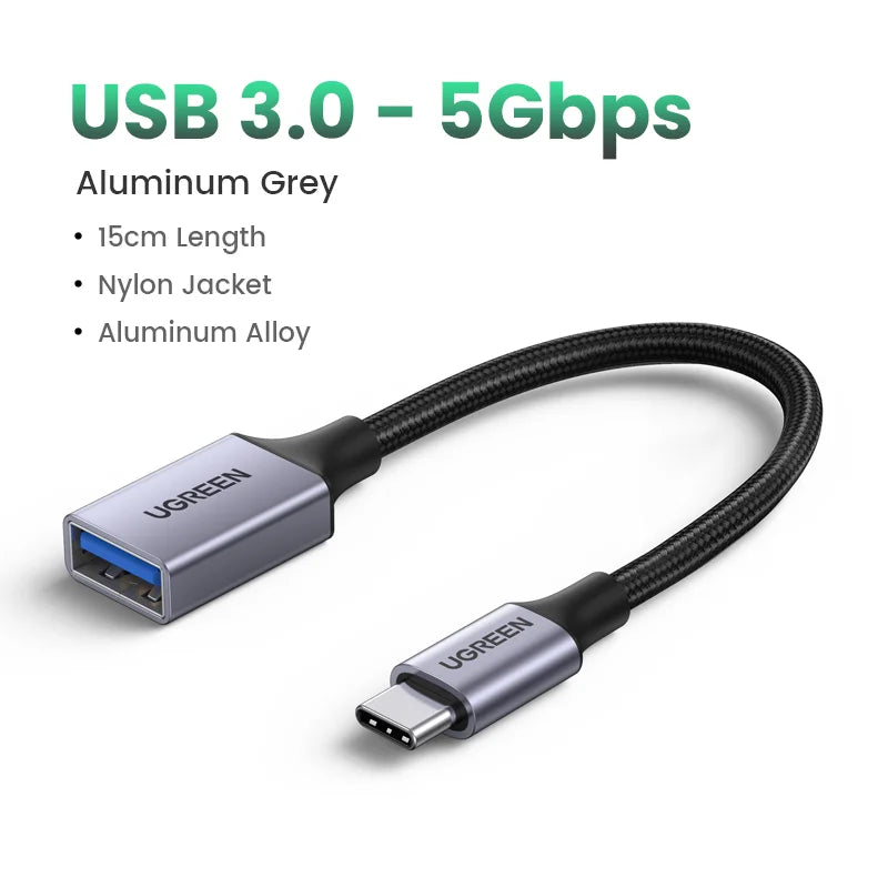 USB C to USB 3.0 OTG Adapter USB Type-C OTG Data Cable Connector Samsung Apple