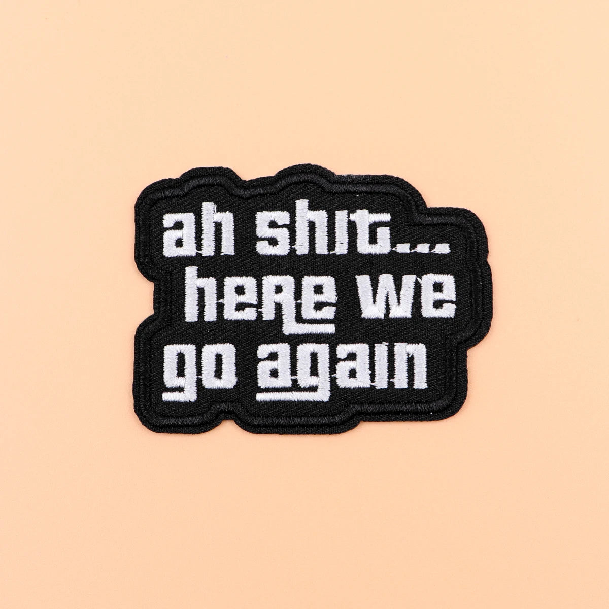 Quotes Iron On Patch Clothes Patch For Clothing Black Embroidered Patch Garment Apparel Accessories Sewing Stickers