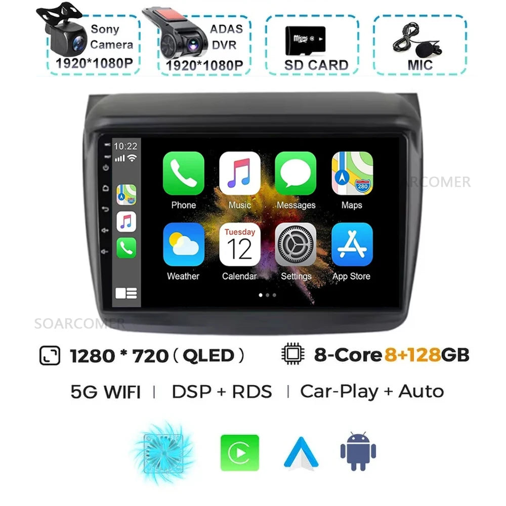 Android 15 For Mitsubishi Pajero Sport 2 2008 - 2017 L200 Triton 2006 - 2014 Android Car Radio Multimedia Video Player stereo BT