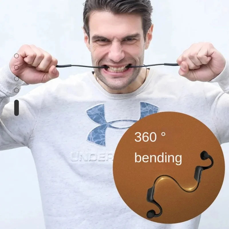 NEW Bone Conduction Swimming Headphones Bluetooth 5.4 IPX8 Waterproof Not In-Ear Wireless Plug-in Card Sports Headphones 2026