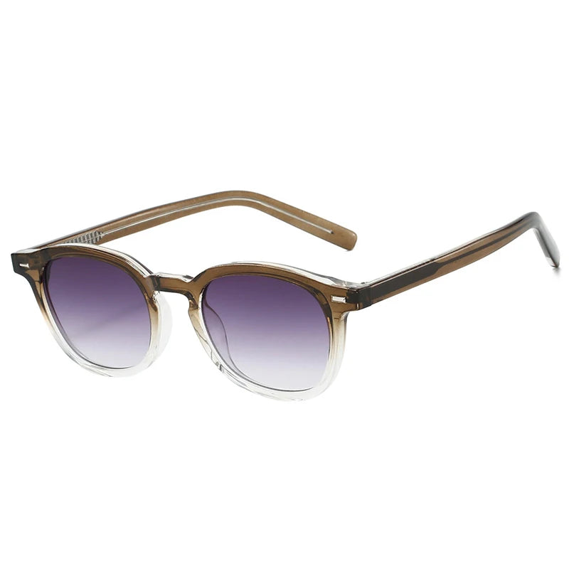 JNPCXI New Vintage Round TR90 Sunglasses Women Luxury Oval Fashion Men Sun Glasses Oculus UV400