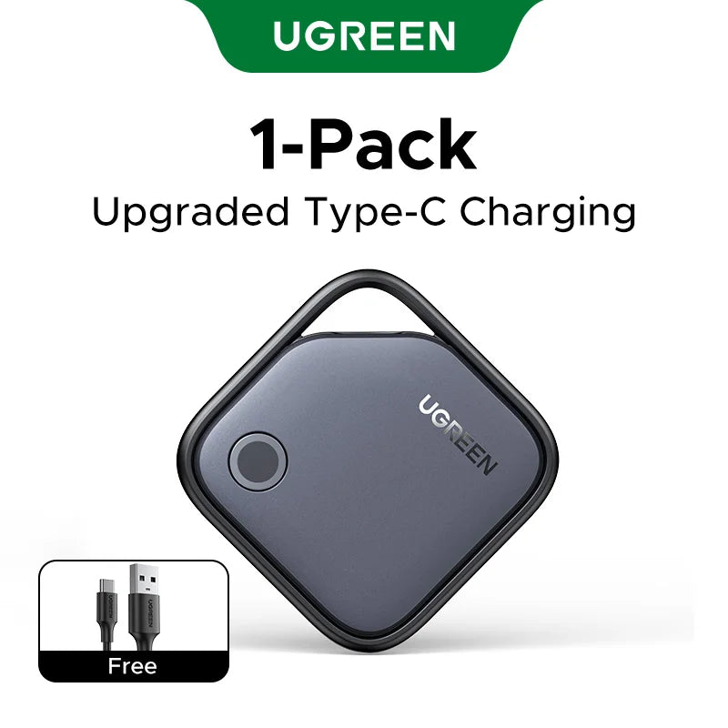 UGREEN Smart Bluetooth Tracker, Keys Finder Item Locator SmartTag Up to 2 Year Battery Phone Finder For Apple Find My (only IOS)