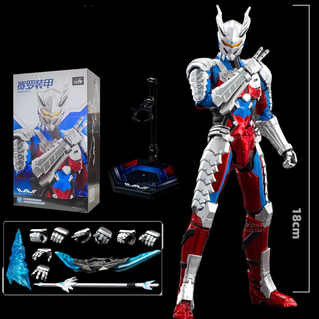 Ultraman Action Figure ZD Toys Kotaro Higashi Zero Suit Tiga Ace Seven Jack Toys