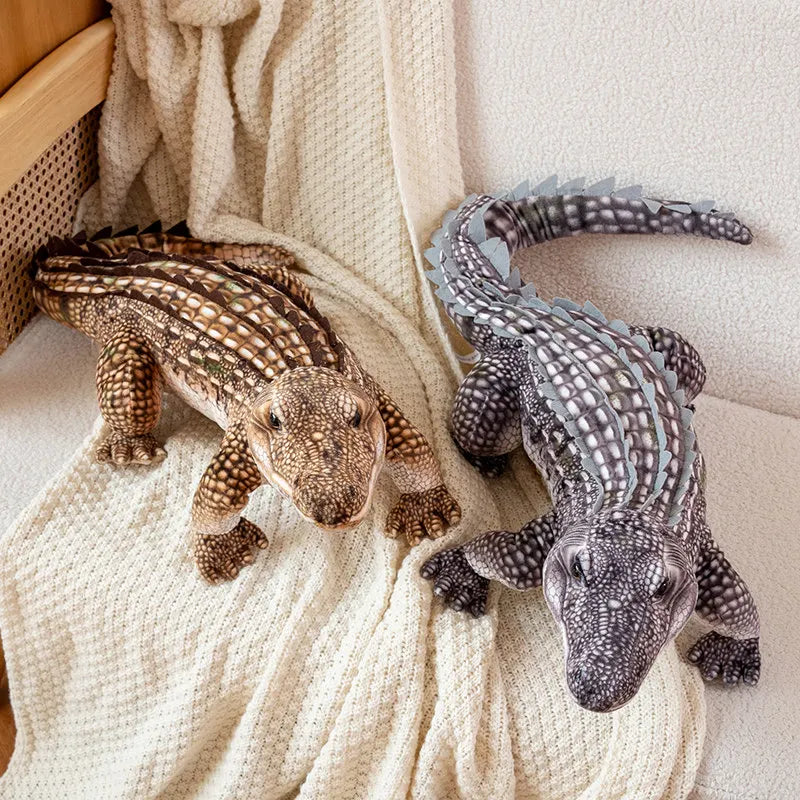 Lifelike Animal Dolls Simulated Crocodile Plush Toys Stuffed Soft Creative Crocodile Birthday Gift For Children Boy Home Decorat