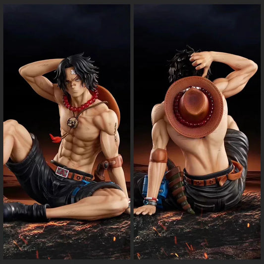 12cm 5-inch One Piece Ace Anim Tired Ace Action Figure PVC Hassaikai Statue