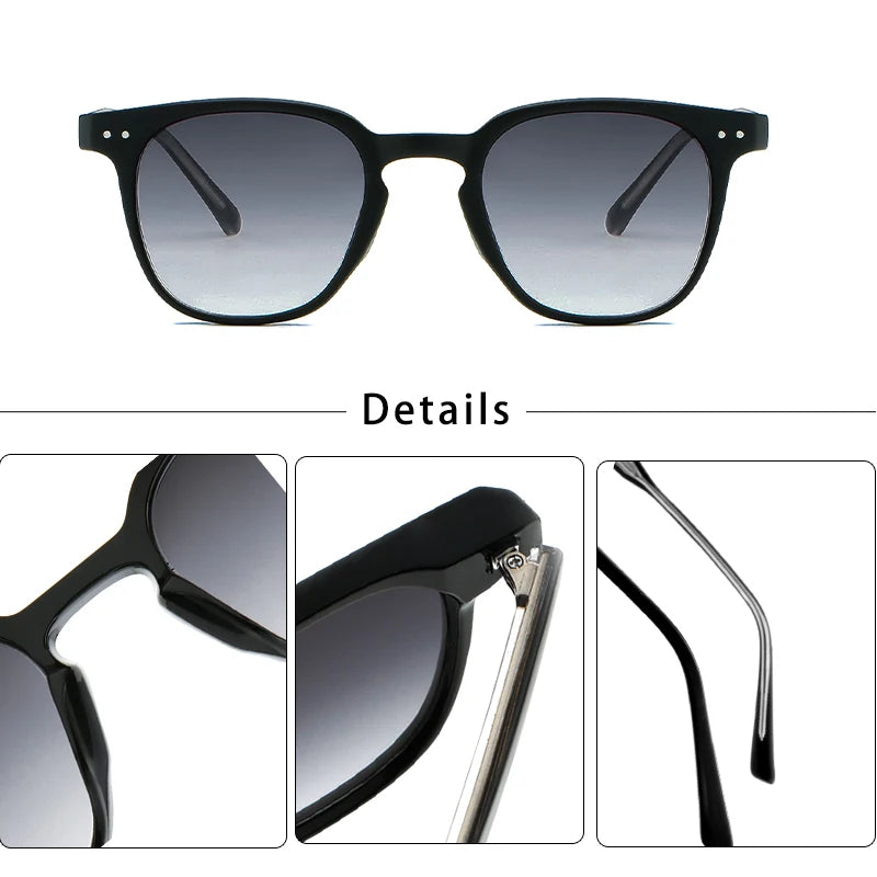 CATERSIDE Round Retro Sunglasses Men's Punk Fashion Brand Design Sun Glasses Women Travel Outdoor UV400 Shades Propionic Temple