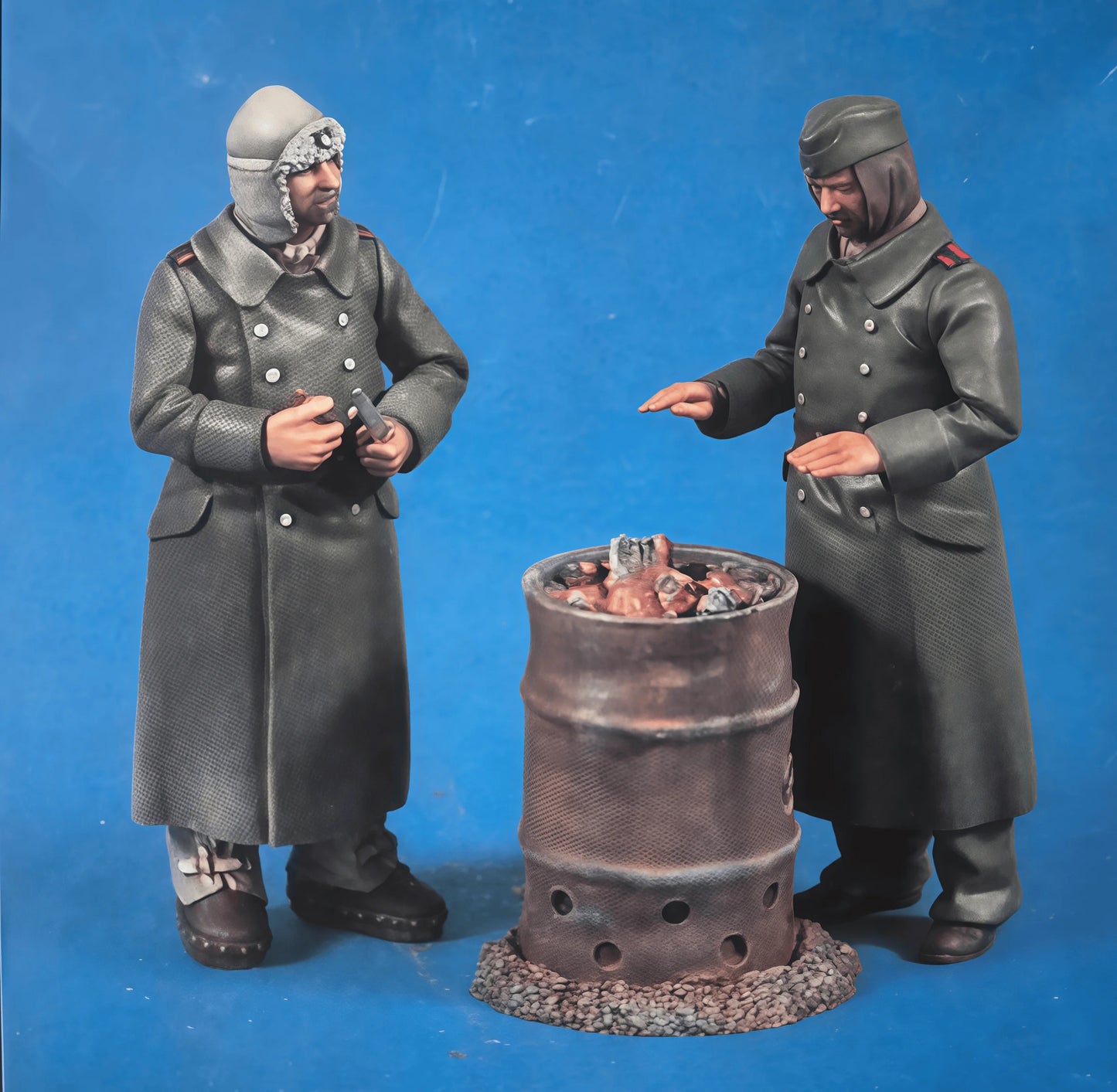 1/35 Casting Resin Model Assembly Kit, GK, Winter Soldier 2-person Model, Unpainted