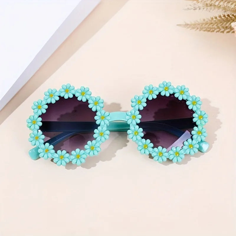 Charming Girl Flower Fashion Glasses, Glasses for Girls