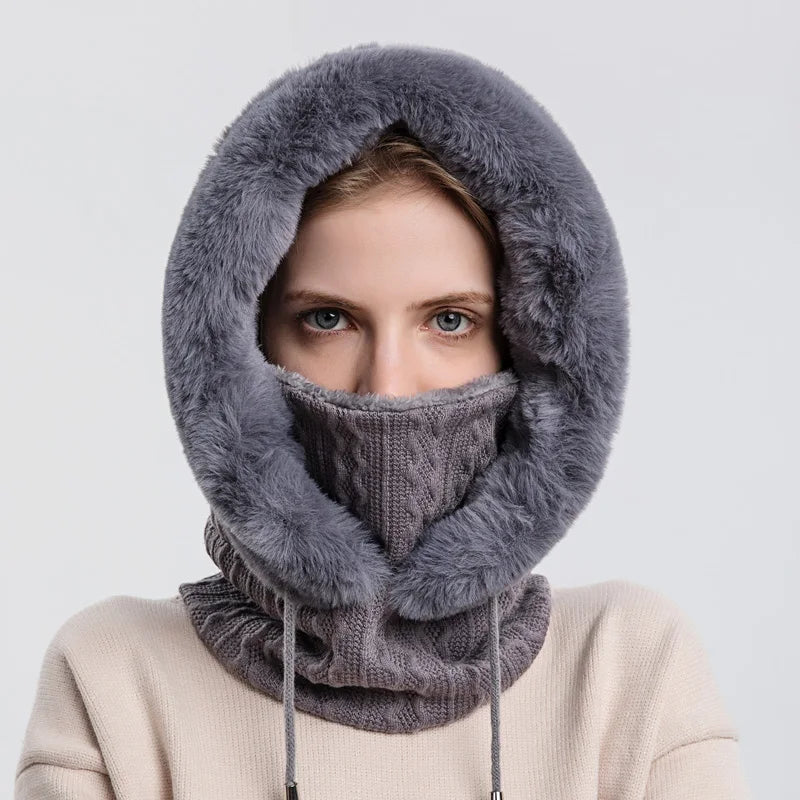 Cross-border outdoor cycling head warm winter hats ski cap insulation heat preservation centers mask sets protective cap