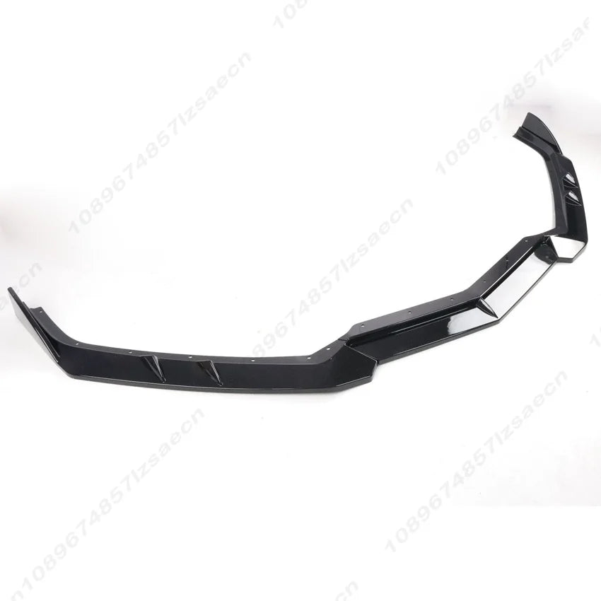 For Chevrolet Corvette C8 2 Door Z51 Stingray E-Ray 2020-2026 Car Front Bumper Lip Spoiler Splitter Glossy Black Body Kit Trims