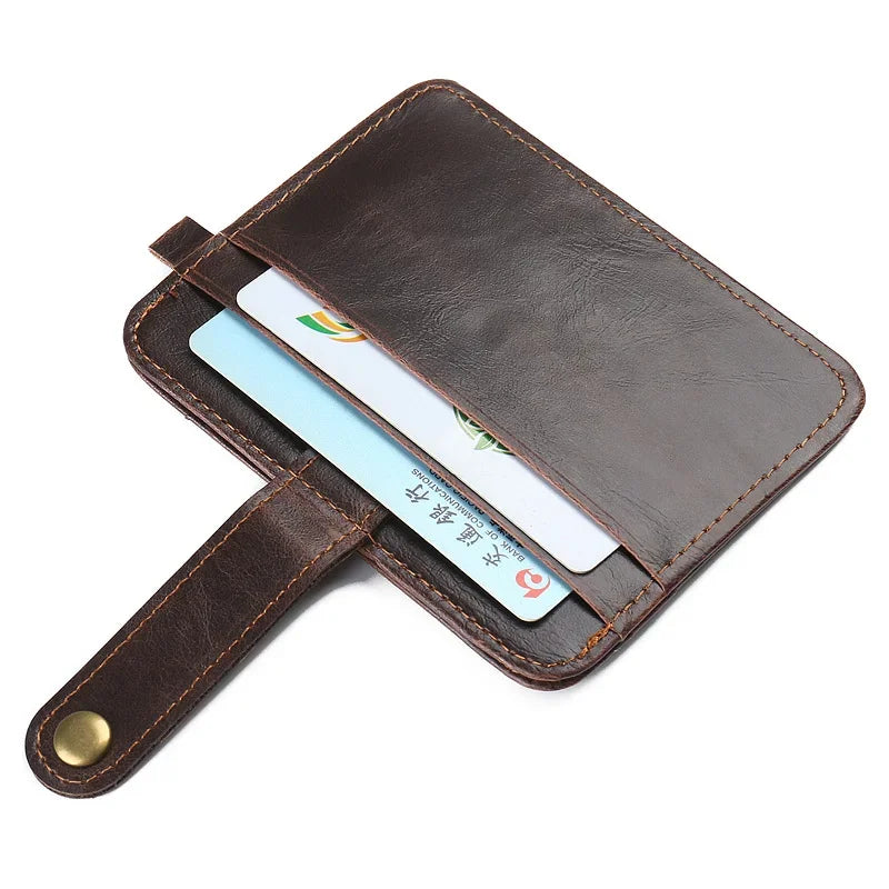 Pu Leather Slim Men's Wallet, Small Money Bag, Thin Credit Card Holder Wallets