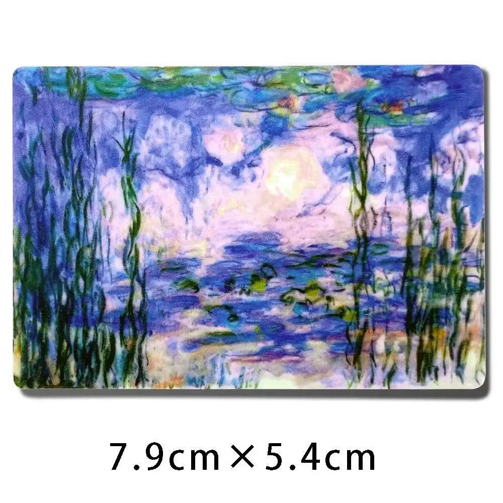 Van Gogh Starry Night, Mona Lisa Fridge Magnets - World Famous Paintings Art Refrigerator Magnets Set, Gift for Art Lovers