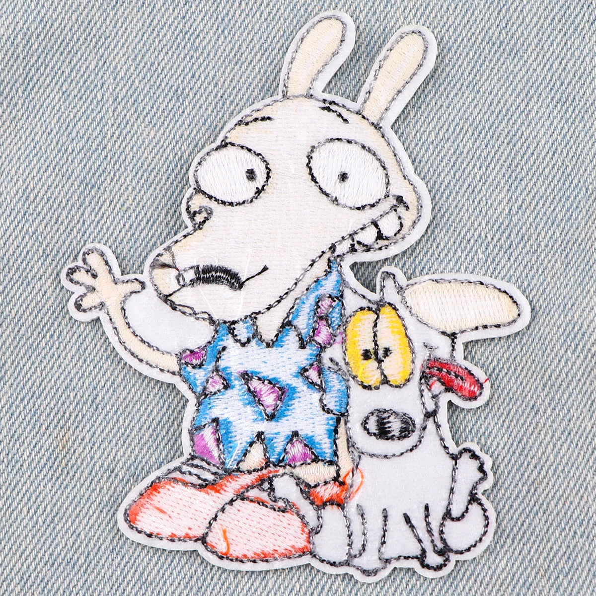 Cute Dogs Cartoon Embroidery Patches For Clothing Patches For Clothes Funny Animal DIY Iron on Patch On Clothes Stickers