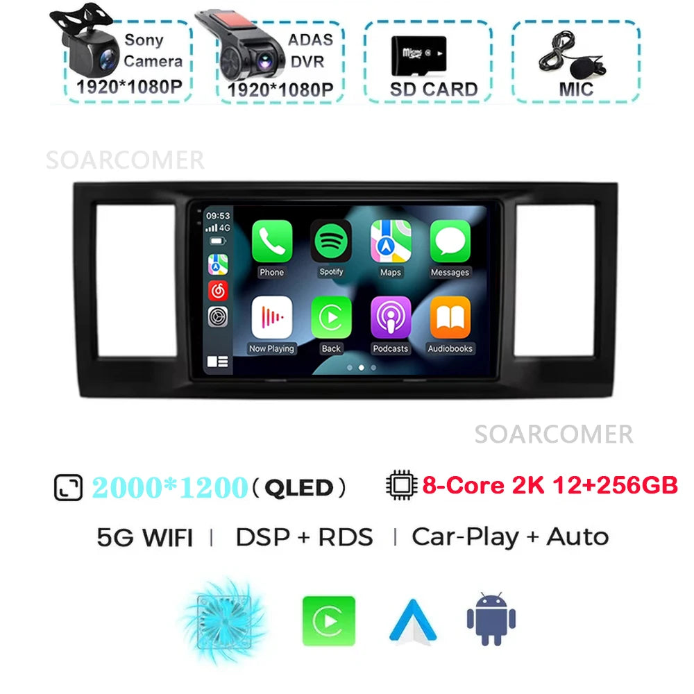 For VW Volkswagen Caravelle 6 T6 2015-2020 GPS DVD DSP Car Radio Multimedia Video Player Android 15 Auto Carplay Navigation