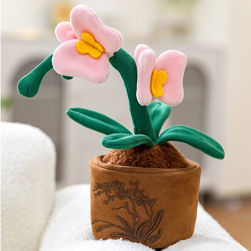 Lifelike Tulip Succulent Plants Plush Stuffed Toys Flower Decorations Floral Bouquet Design  Living Room Decor For Girl Gift