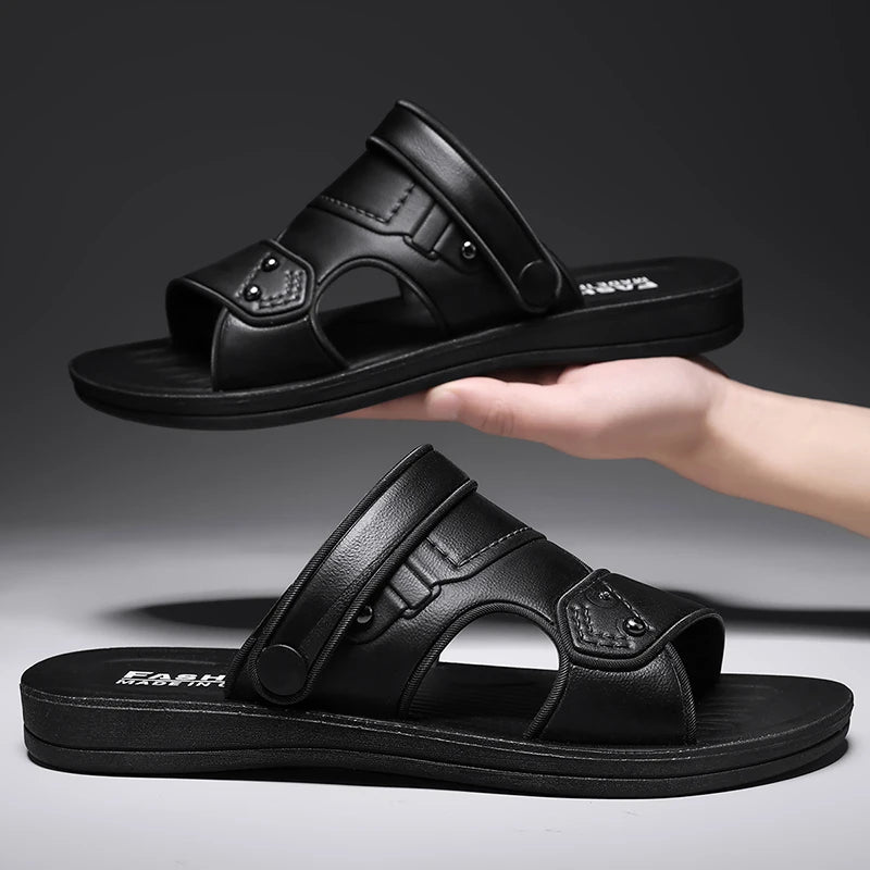 Summer Men's Sandals Comfortable Beach Shoes For Men Holiday Outdoor Casual Slippers Male Fashion Flat Sandals Men's Slippers
