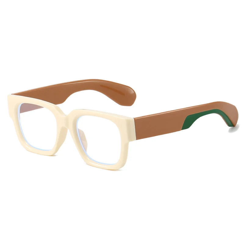 JNPCXI New Fashion Square Women Glasses Frame Clear Anti-Blu-Ray Eyewear Retro Men Optical Frame Computer Goggles