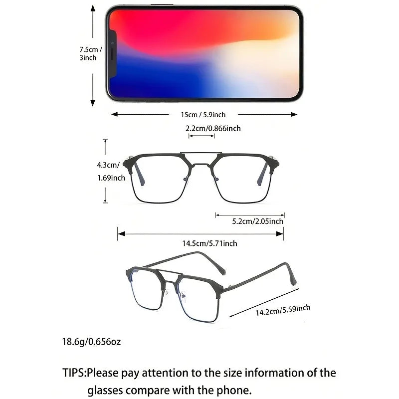 2 Pairs of Ladies' Fashionable Business Style Outdoor Photochromic Fashion Glasses Casual Sunshade Accessories