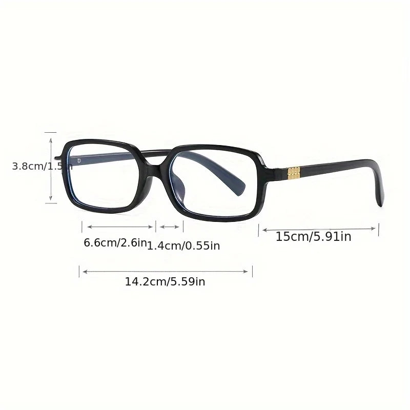 New Fashion Small Frame White Retro Women's Flat Light Glasses