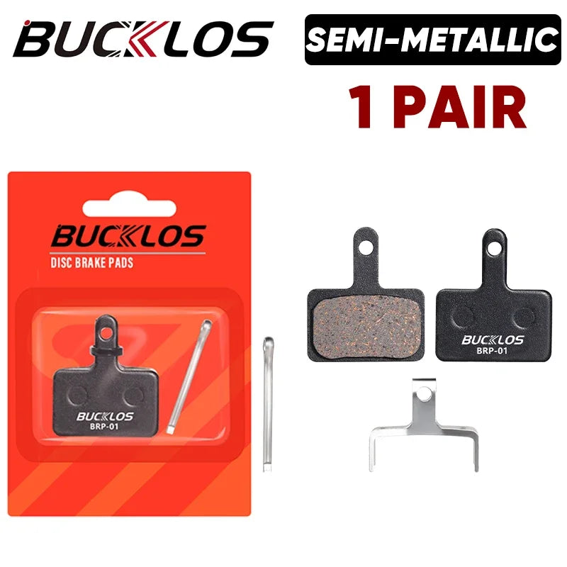 BUCKLOS Semimetallic Brake Pads Bicycle Disc Brake Pads for Shimano B01S/B03S/B05S-RX Road Bike Hydraulic Brake Pad MTB Parts
