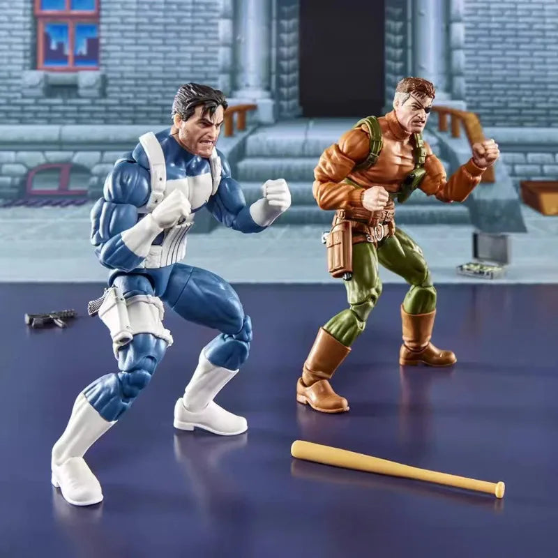 Original Hasbro Marvel Legends Series PUNISHER & NICK FURY Action Toys Figure Model Ornaments