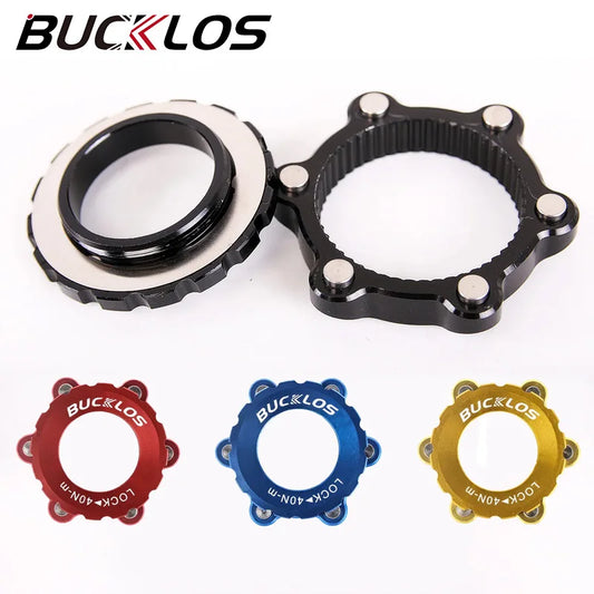 BUCKLOS Centerlock Lockring Adapter Bicycle Center Lock Disc Rotor Lock Cover Ring Converter Bike Centerlock To 6-Hole Adapter
