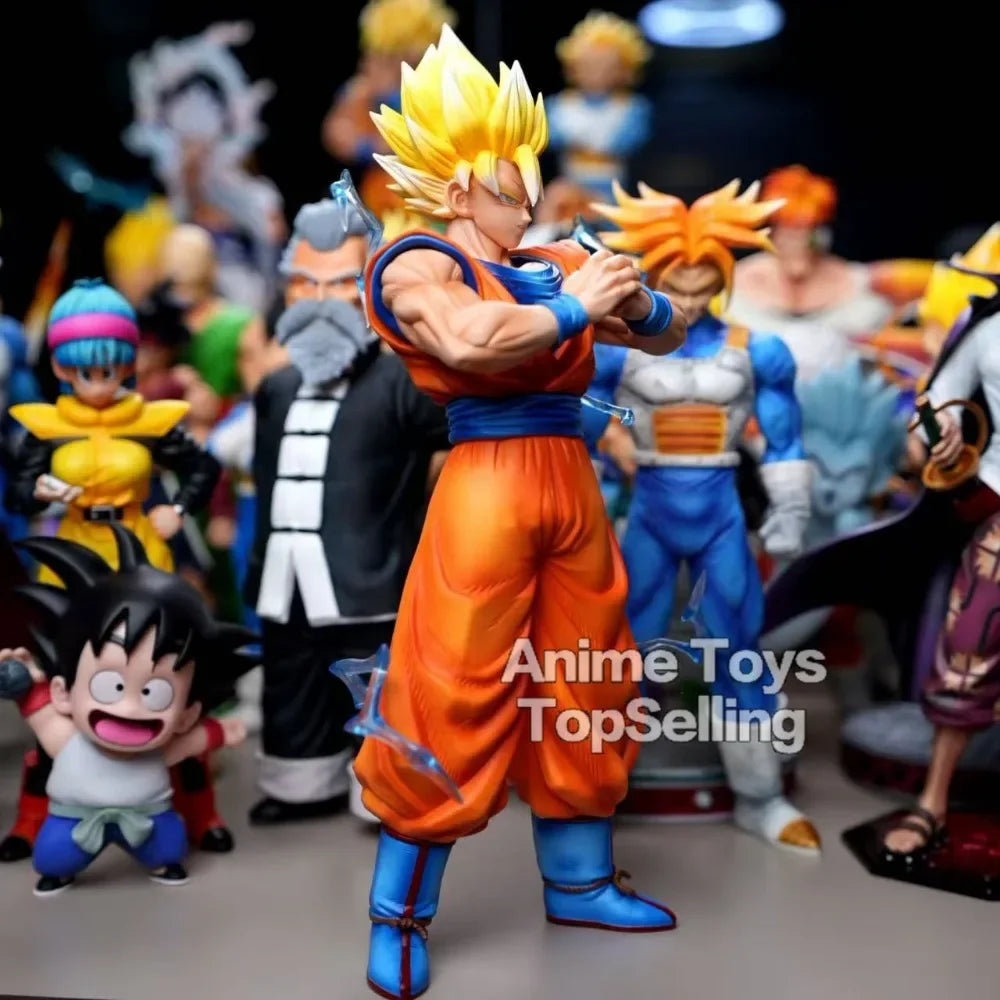 11.81in/30cm Anime Dragon Ball Z Figure SSJ2 Goku Action Figure PVC Statue