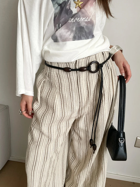 Retro Old Coin Style Neutral Relaxed Knot Belt For Women With Jeans Or Skirts High-End Versatile Waist Accessory