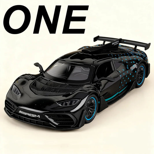 1:32 ONE Pagani Zonda HP Diecast Alloy Models Toys Car Doors Opened Sound Light Pull Back Miniature Vehices Home Decor Ornaments