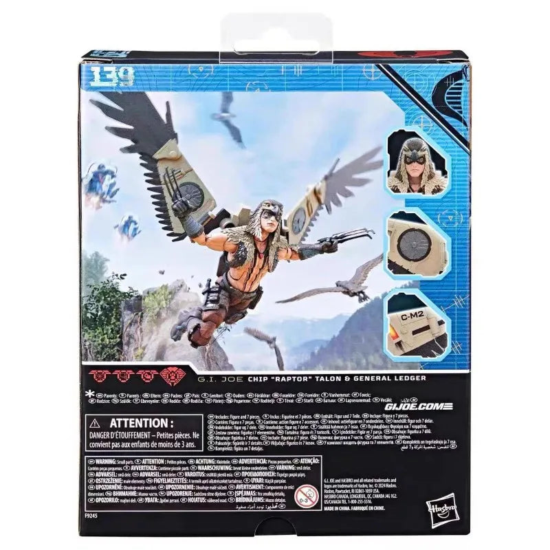Original Hasbro G.I. Joe GI Joe Classfied Series COBRA CHIP RAPTOR TALON GENERAL LEDGER Action Figure Collection Toys Ornaments