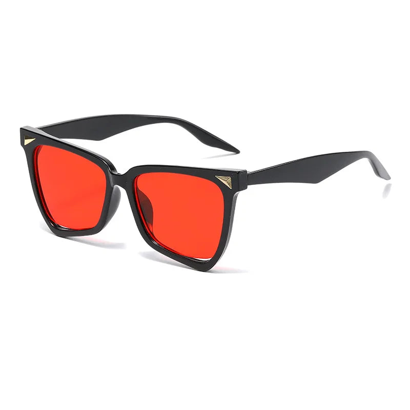 JNPCXI Rainbow Cat Eye Vintage Women Sunglasses Brand Black Round Cool Men Pilot Sun Glasses