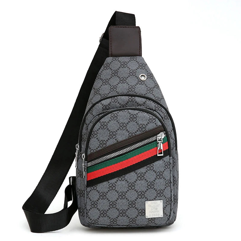 Messenger Bag Shoulder Cloth Chest Crossbody Casual Handbag with Earphone Hole2