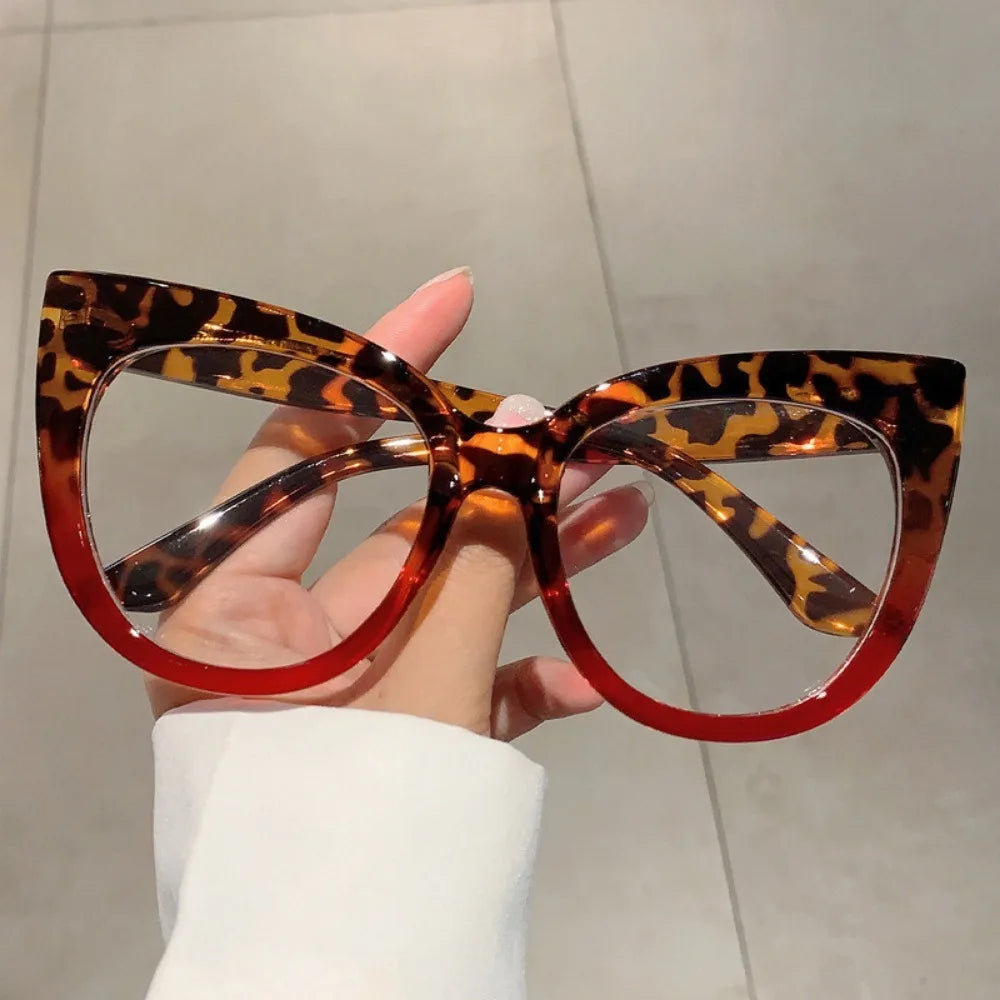 Cat Eye Anti Radiation Eyeglasses For Women Men Fashion Anti Blue Light UV400  Aesthetic Glasses Unisex Glass