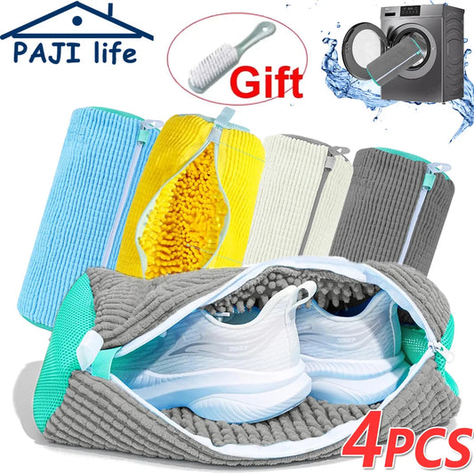 Shoe Washing Machine Bag Reusable Sneaker Cleaning Bag, Washer Mesh Laundry Bag