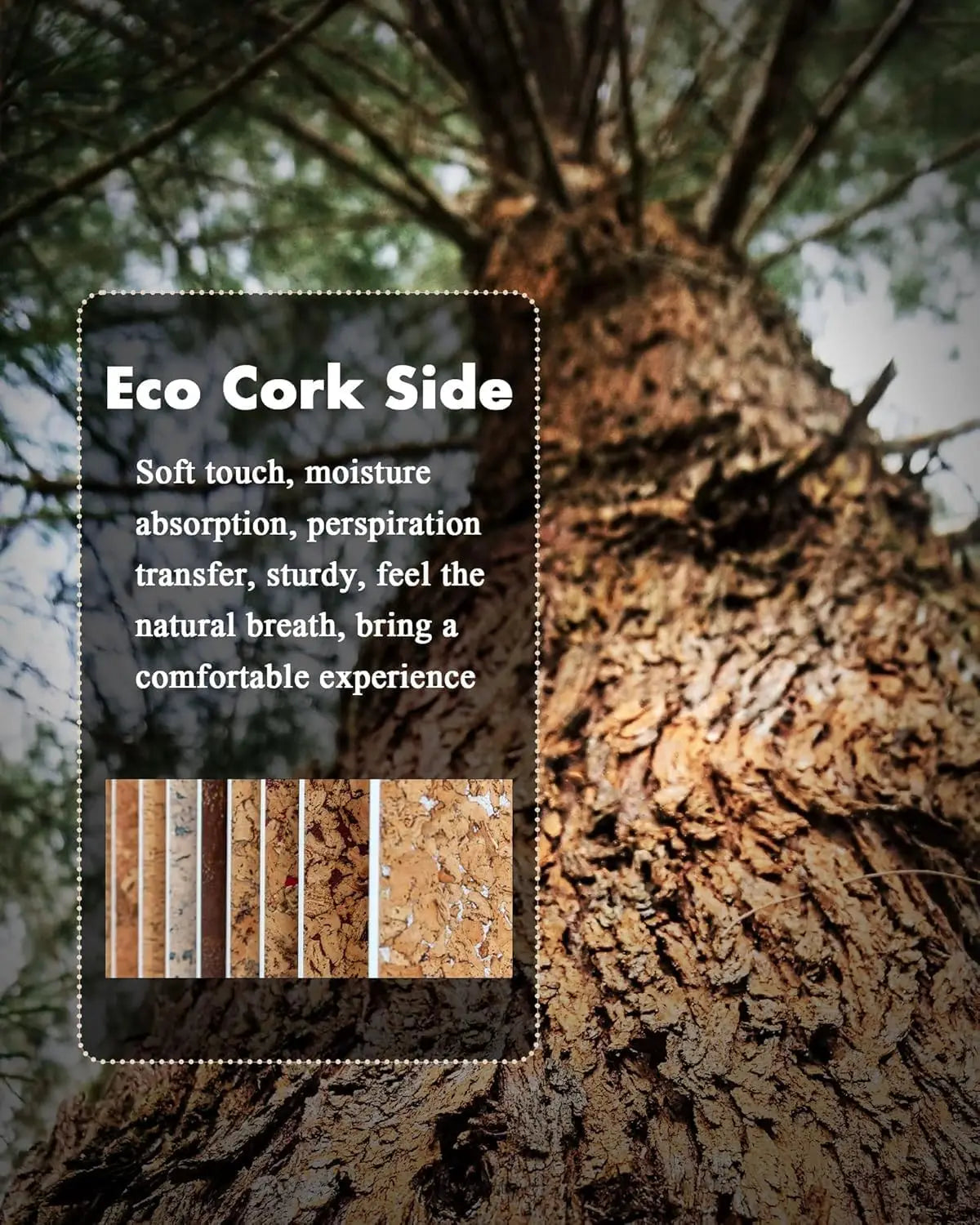 Eco Cork Desk Pad Protector,Leather Desk Mat,Double-Sided Desk Pad,Large Mouse Pad,Waterproof Desk Blotter for Office/Home