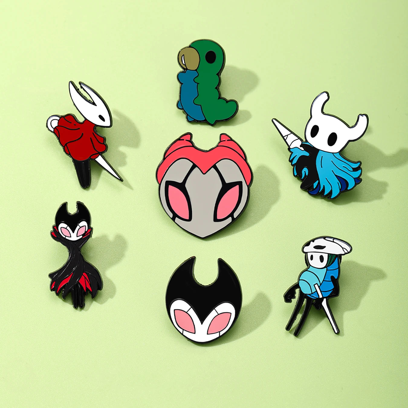 7pcs Cartoon Character Enamel Lapel Pins Kids Collectible Badges Cute Children's Gift Jewelry for Backpacks Decoration