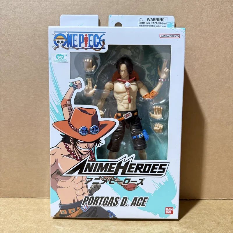 Special Offer16cm Genuine Bandai One Piece Anime Heros Series Action Figure Luffy Roronoa Zoro Sanji Collectible Joint Mobile Do